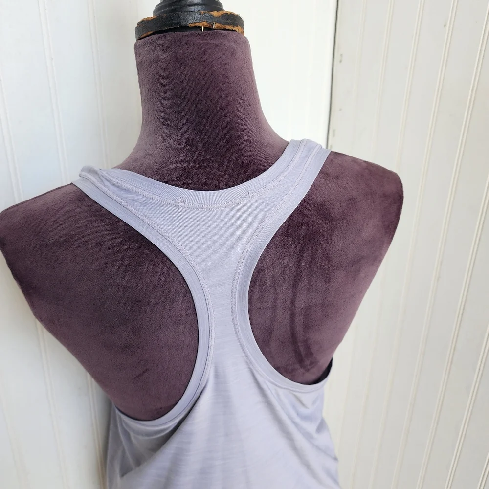 Athleta Tank Womens Tank Top Athletic Racerback Gym Stretch Gray Sz S - Picture 9 of 13